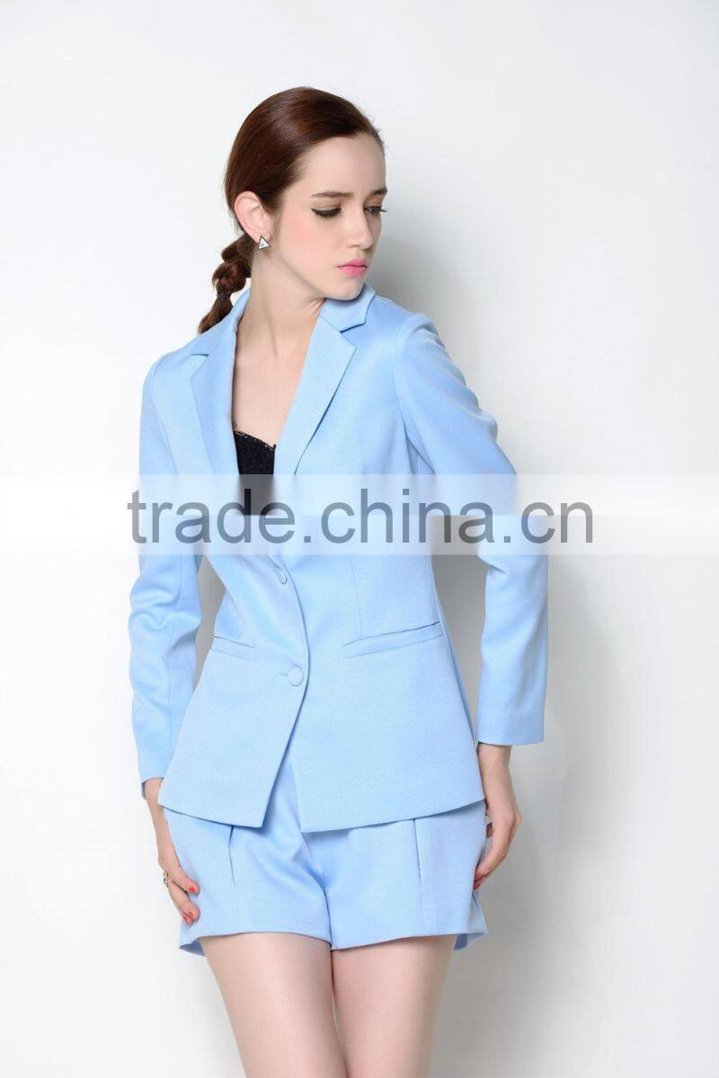 ODM designed latest popular floral suits elegant women jacket 2016