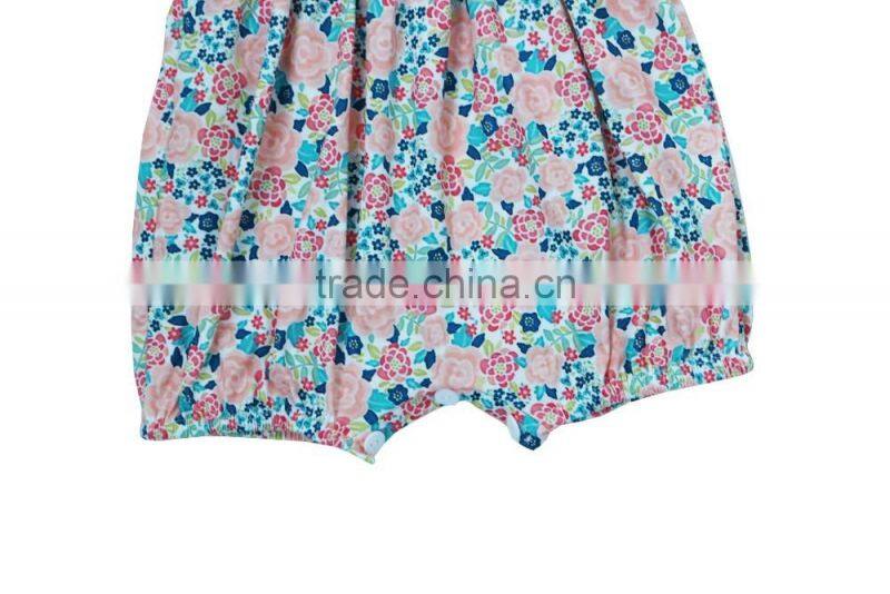 New designs baby 0-3T cotton ruffle romper kids boutique lovely summer romper