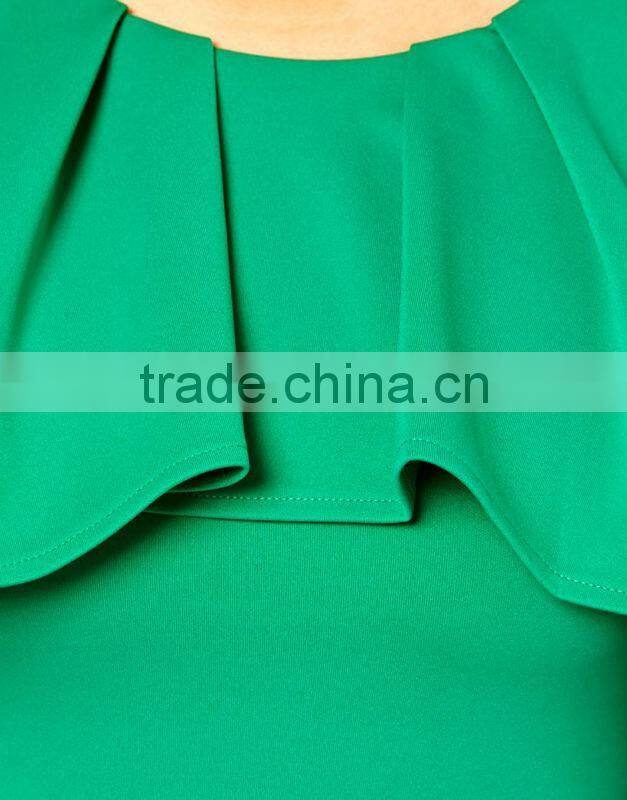 Midi Pencil Dress With Ruffles