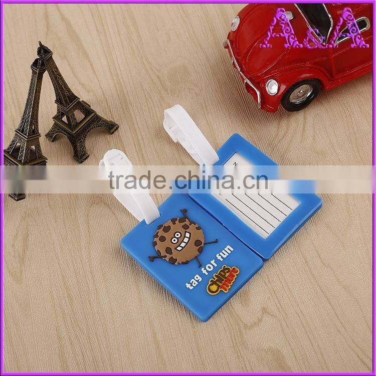 Personalized Luggage Tag Maker Wholesale Custom Logo Cheap Bulk Travel Airplane Soft Pvc Luggage Tag