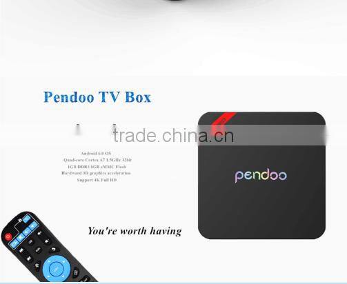 2017 Newest Pendoo X5 Pro RK3229 1G 8G 4k smart media player ott 6.0 tv box