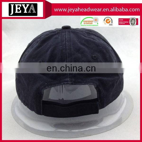 Wholesale washed cotton sportl hat pre curved visor