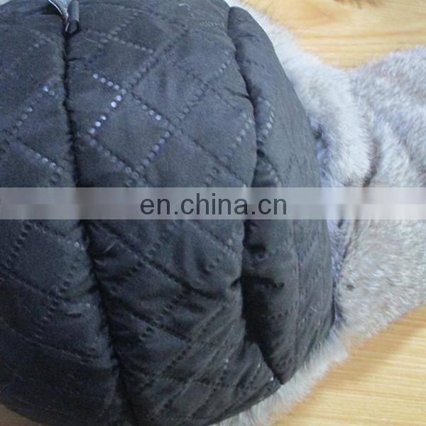 top quality chinese chinchilla rabbit fur russian hat