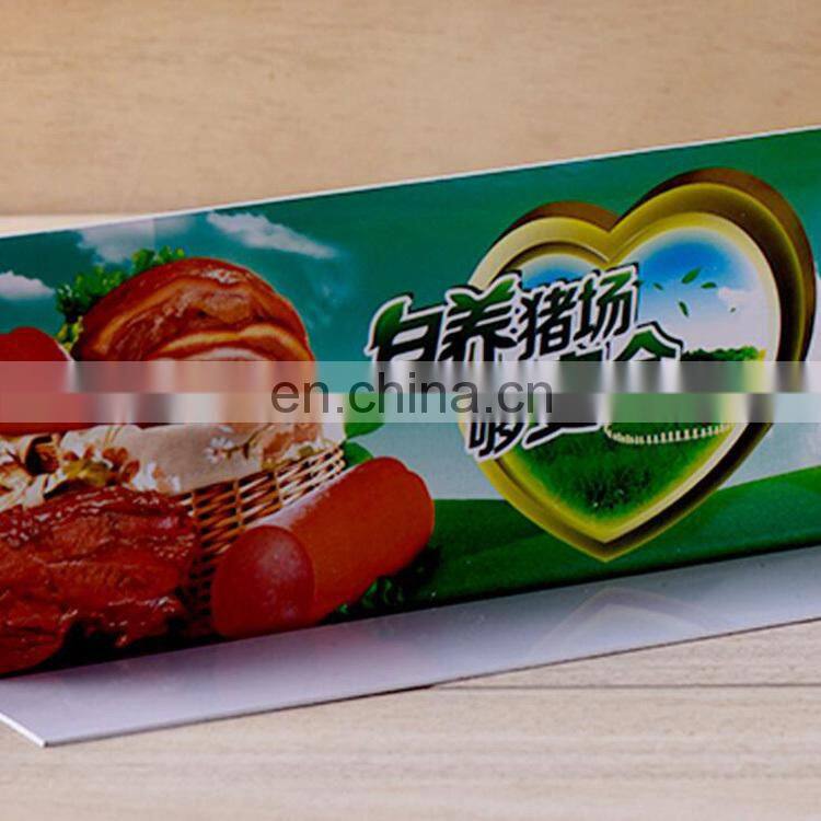 Factory wholesale price PVC plastic table card ,food advertisement display card,PVC advertisement promotion card