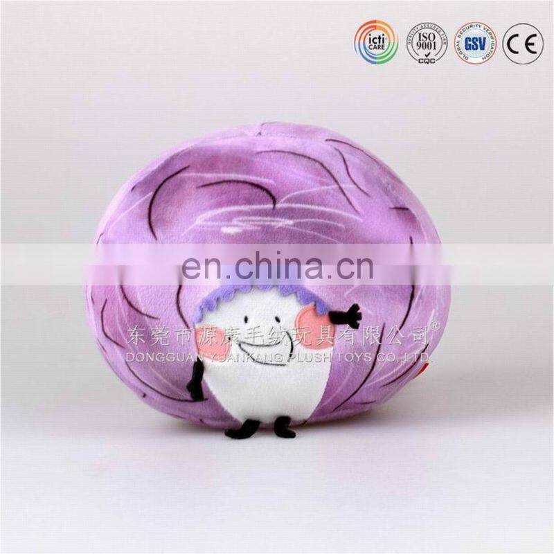 ICTI audited factory lovely green onion plush pillow factory in china
