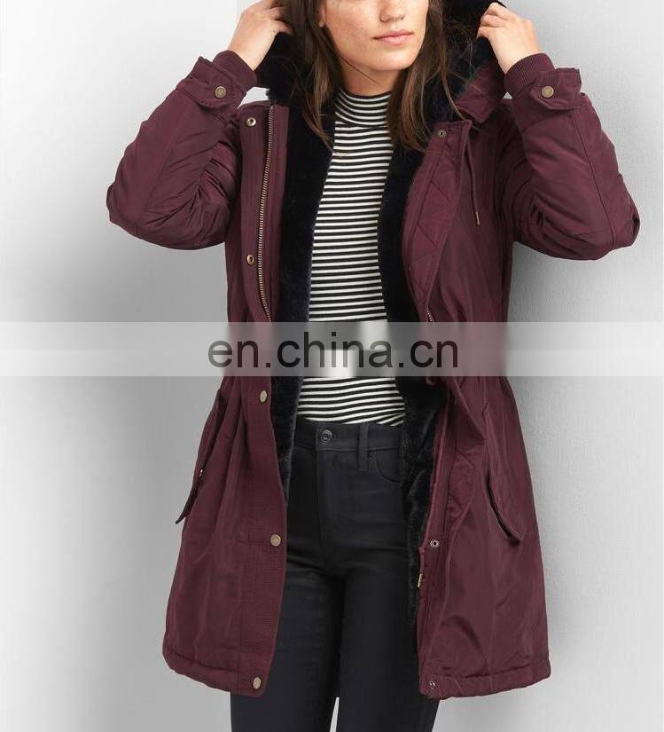 Cold Weather Clothing Woman Fashion Jacket Thicken Windbreaker