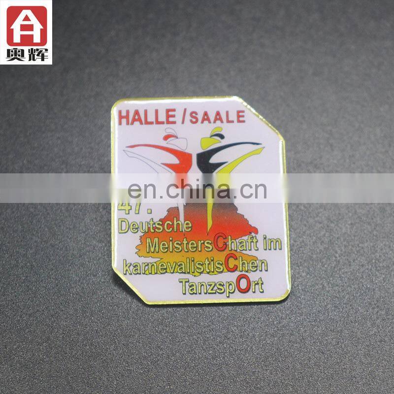 Hot sell brass souvenir enamel badge hot sell badges