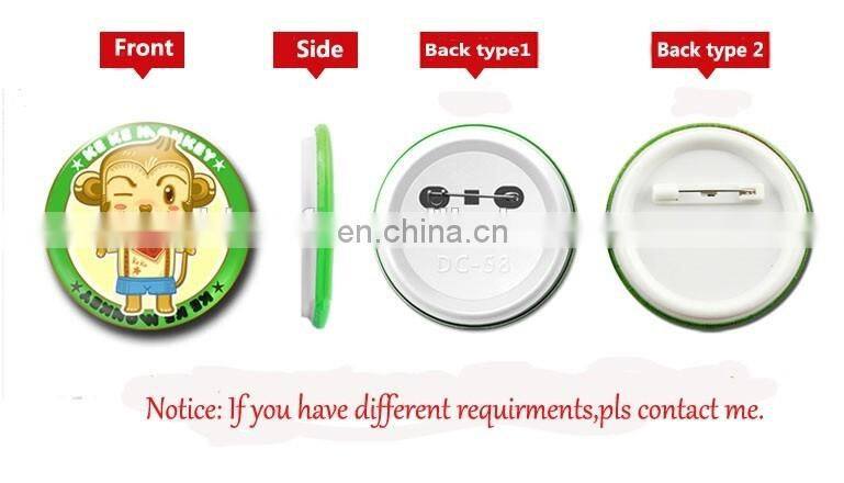 Tin Button Badge With Safety Pin,Cheap Pin Badges,Metal Badge Set