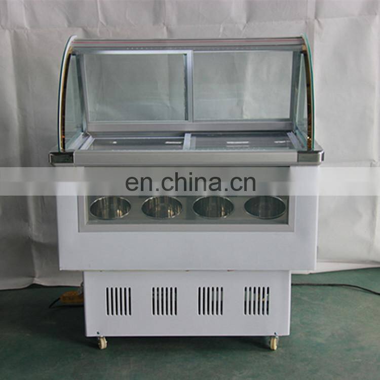 2018 Pastry display showcase /Ice cream cart/Ice cream deep display freezer