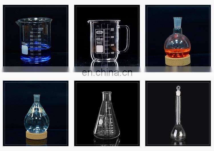 borosilicate glass round bottom 3 necks flask