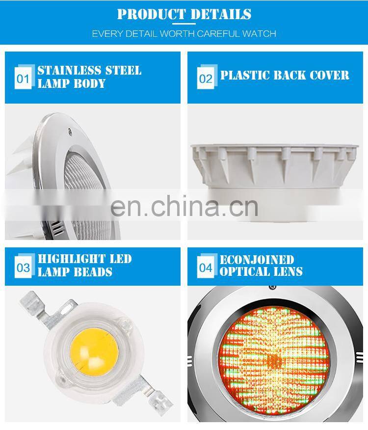 Waterproof IP68 IP65 Swimming Pool Light Pentair For Liner Pools