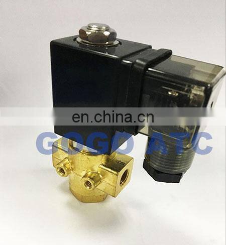 GOGO Normally Open 2 Way Pilot Diaphragm Brass solenoid valve water flow control 1/8" BSP 24V DC 2.5mm/3mm NBR 0-16bar/10bar