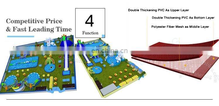 Outdoor Inflatable Amusement Park Project, Inflatable Land Water Park / Kids & Adults Inflatable Water Sports