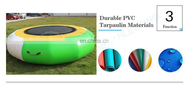 Aqua sports multifunctional inflatable water bouncer floating trampoline