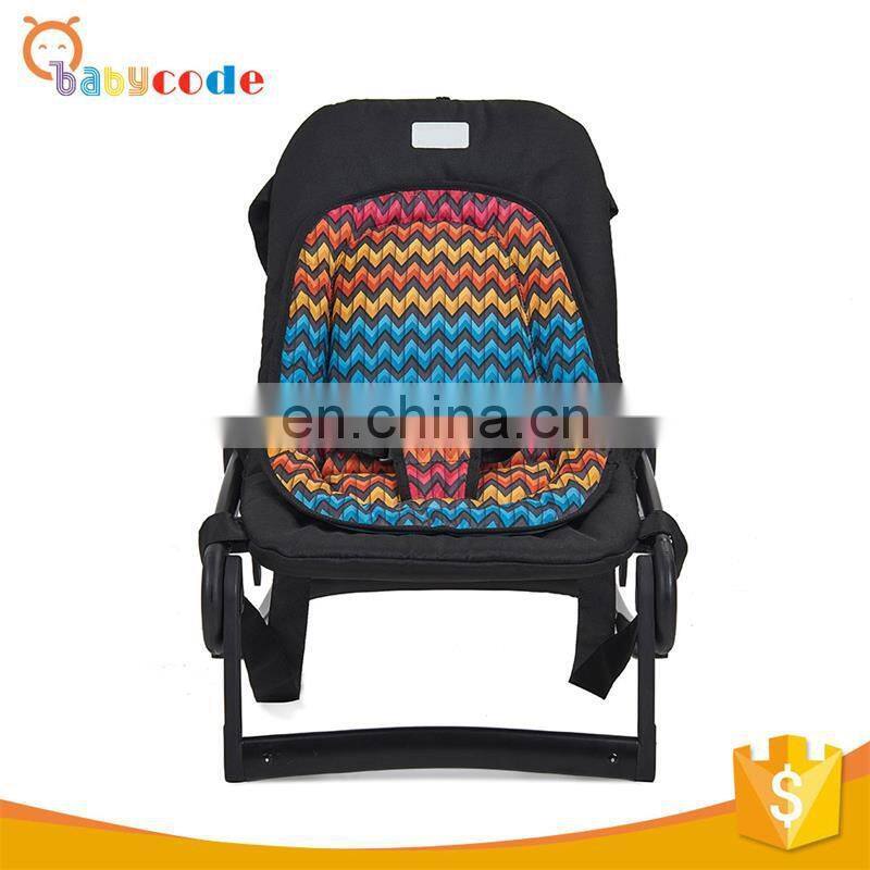 factory OEM aluminum alloy frame baby rocker chair with sling toys