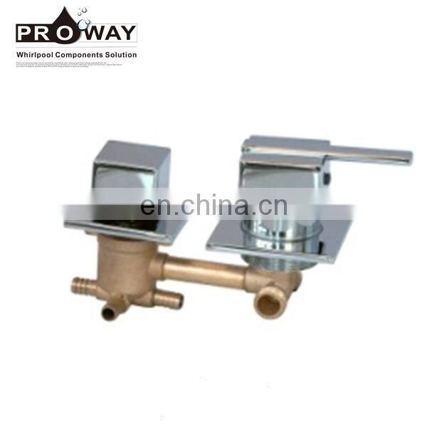 Proway Brass Body Concealed 5 Way Diverter Valve black rv shower head faucet