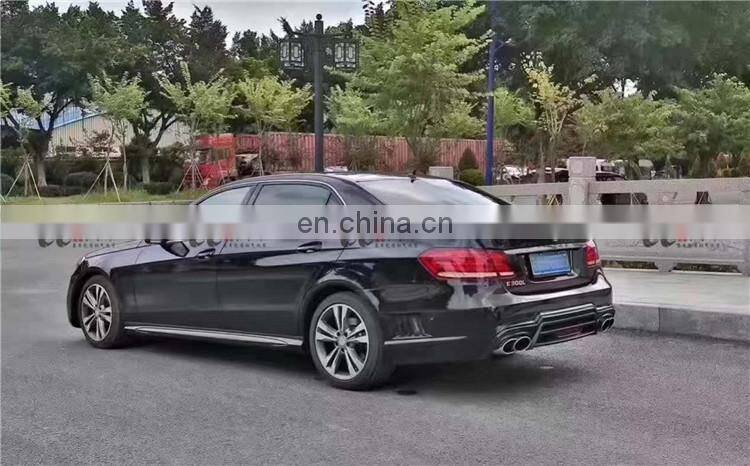 Perfect fitment Plastic material WD style body kit for Mercedes Benz E class w212 front bumper rear bumper and side skirts