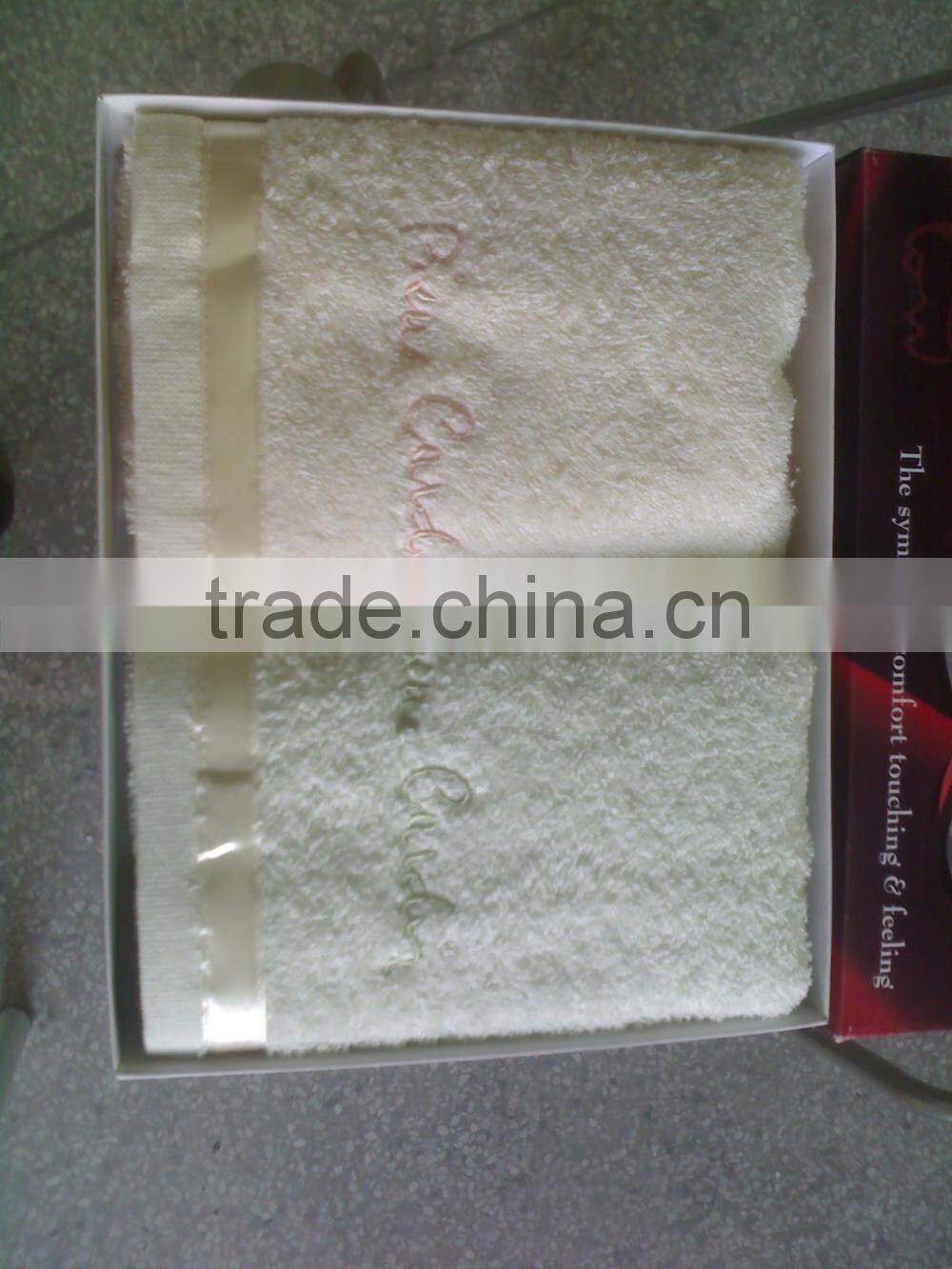 embroidery /lace/ gift /custom made gift box /gift towel