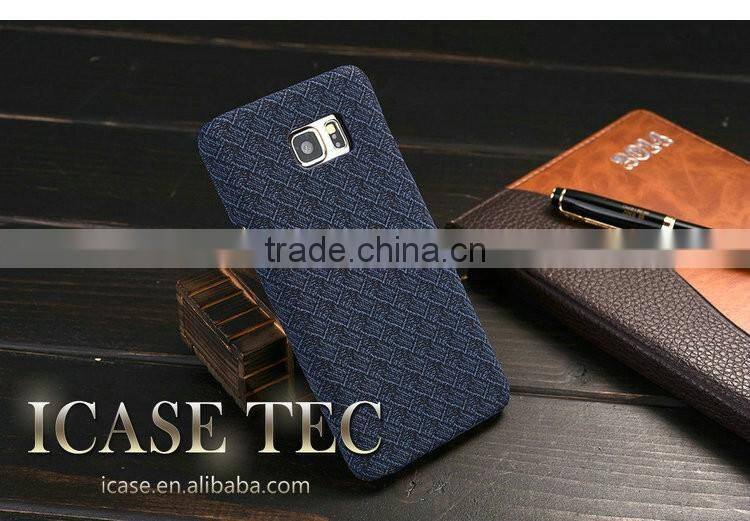 Manufacturer Wholesale Weave Style With Washed Cloth Phone Case for samsung galaxy note 5