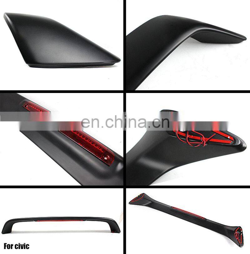 ABS Spoiler Wing with Light For 1996-2000 Rear Spoiler