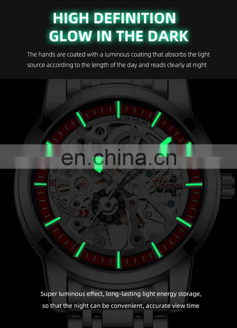 CHENXI 8842 Mechanical watches for man fashion Business Sports Wristwatches Male watches automatic watches men