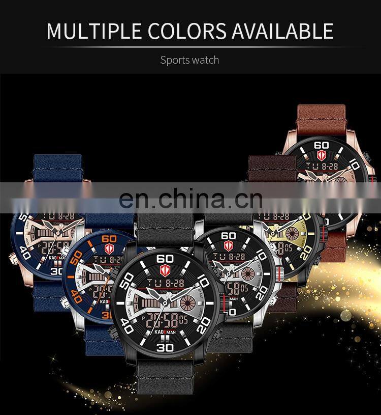 KADEMAN K6171 chinese men watches double display led alarm luminous chrono water resistant sports digital military watches