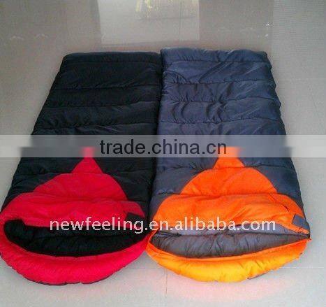 envelope sleeping bag with cap