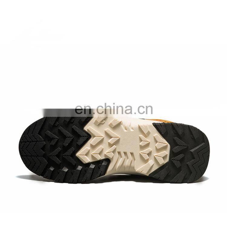 Outdoor new faux leather upper outdoor waterproof trekking shoes