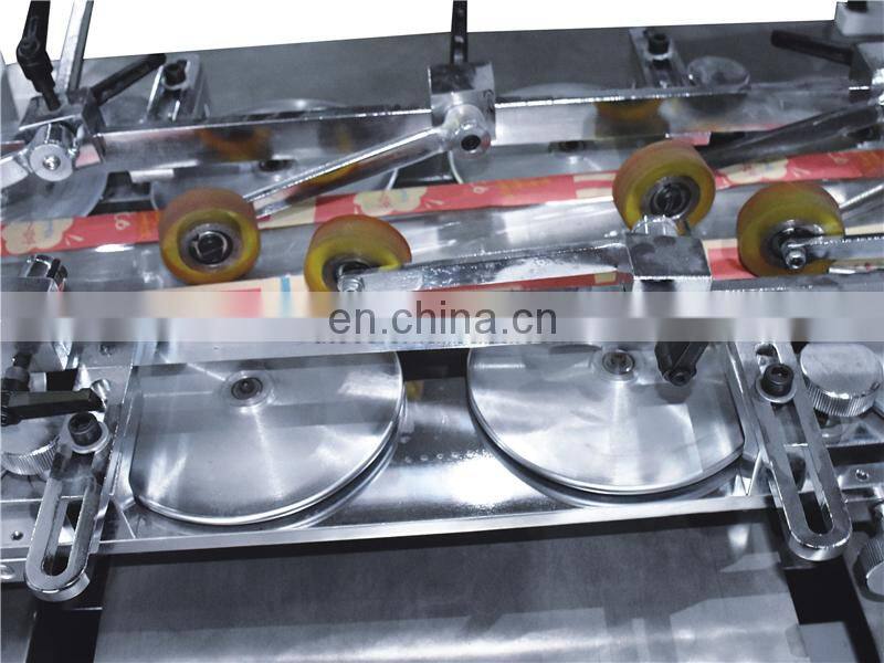 HSD400 Small Mini Used semi Automatic Flat V Bottom Food Shopping Paper Bag Making Machine