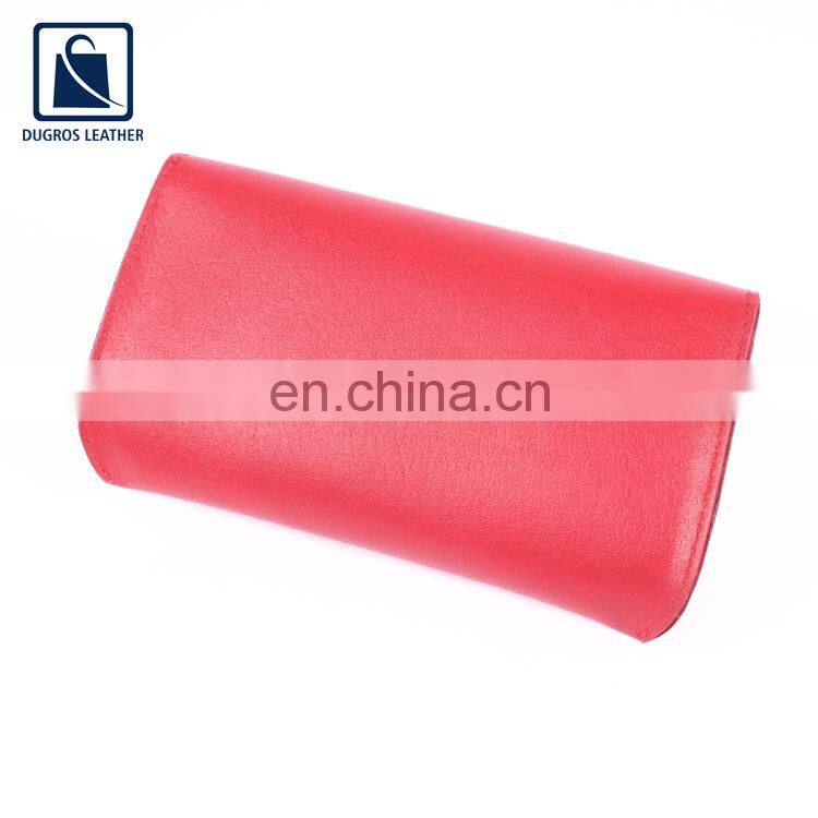 Exclusive Range of Unique Design Wholesale Supply Snap Closure Type Nickle Fitting Unisex Genuine Leather Sunglasses Case