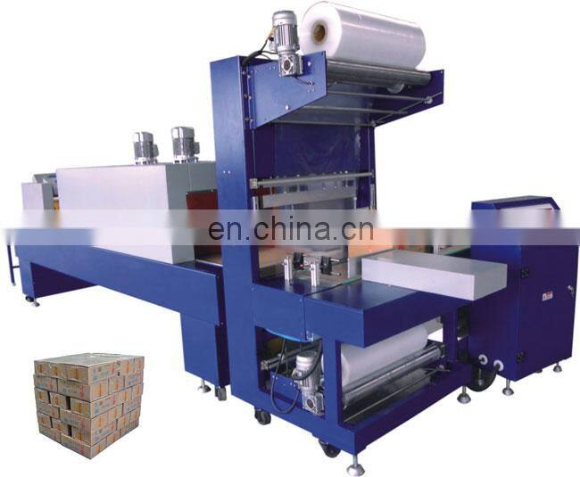 Automatic plastic bottle carton box shrink wrap wrapping machine / complete heat shrink tunnel line