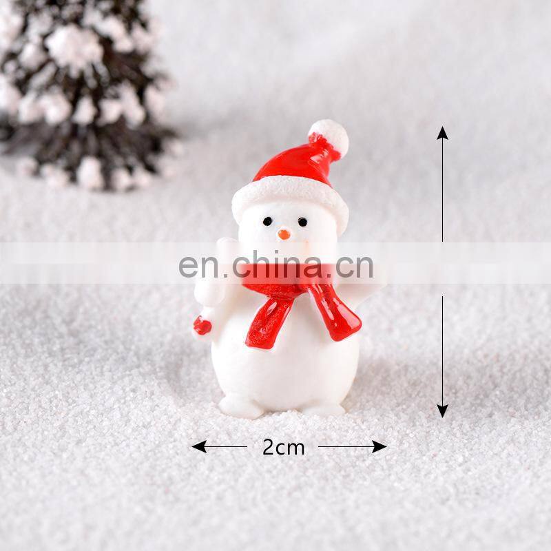 Christmas Resin Elk Santa Claus Ornaments Merry Christmas Decoration For Home Figurines Miniatures 2023 New Year Xmas Box Decor