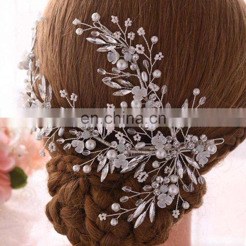 Silver Gold Bride Headwear Rhinestone Hair Jewelry for Women Tiaras Luxury Crystal Wedding Crown Diamond Bridal Headwear