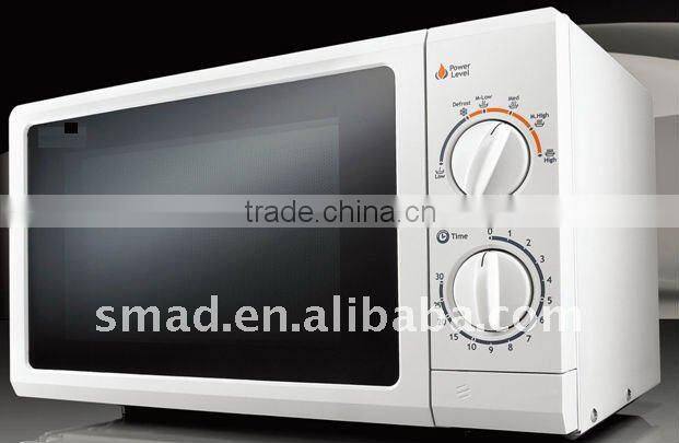 white/silver/black portable mechanical microwave oven