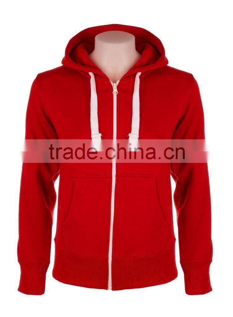 Premium Cotton Ring-Spun Fleece Hooded Sweatshirt