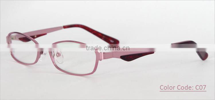 Full-rim metal material newest 2014 latest china eyeglasses optical frame manufacturing china for women