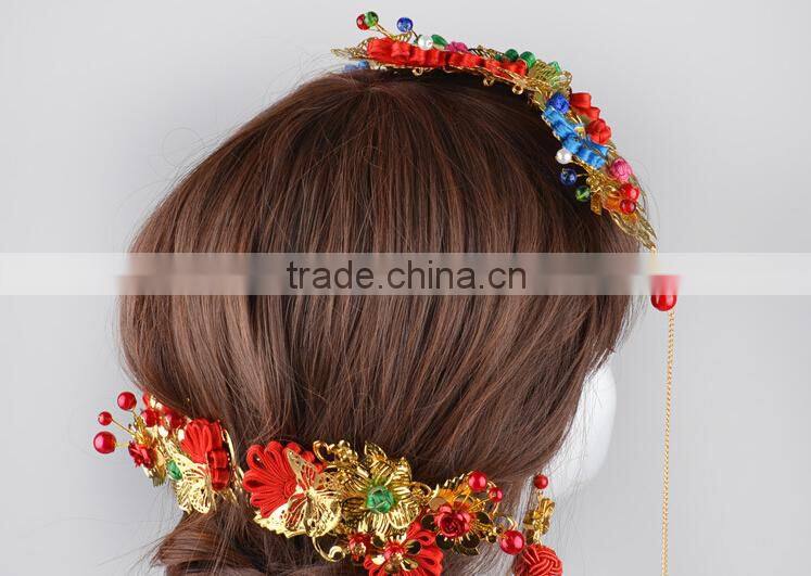 Chinese wedding accessories traditional hair accessories bride fashion hair accessories