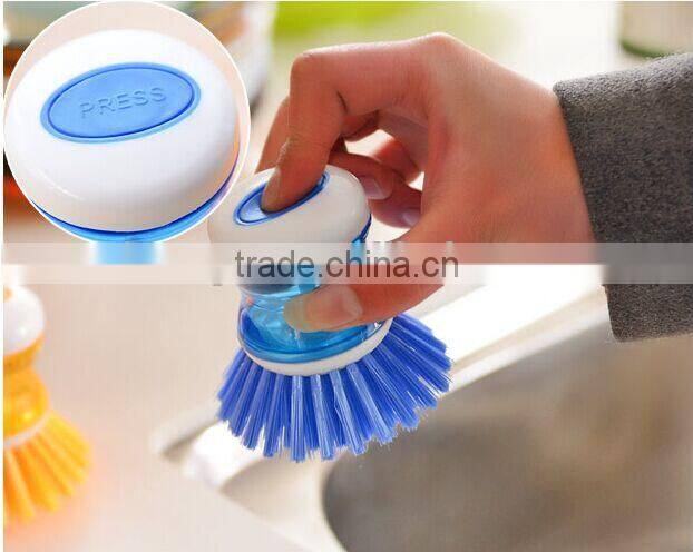 High quality Pan brush, dish brush with soap dispenser