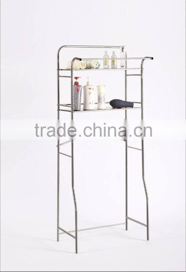 3-Shelf Organizer Stand Towel Rack Holder Over Washing Machine Storage For Stainless Steel, White