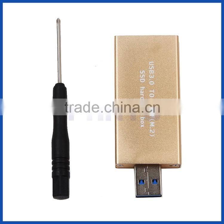 USB3.0 to SATA Based 2230/ 2242 M.2 NGFF SSD Portable Hard Disk Driver External Enclosure Storage Case