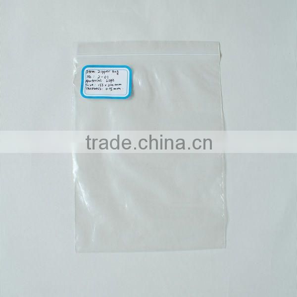PE plastic zipper bag with printing