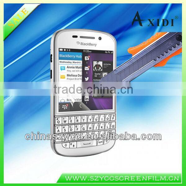 Fashion Blackberry Stickers Factory Supply New Products 2013 Anti-explosive Screen Protective Film For Blackberry Q10