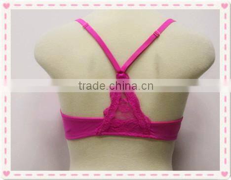 Fashion Racer Back Bras Girls Push-up Bra Top High Quality