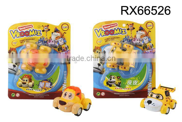 Funny plastic friction cartoon car toys for kids