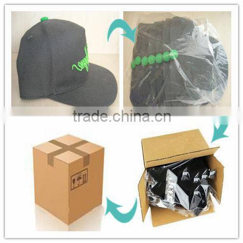 Brushed Cotton Embroidery Promotional Snapback Hat And Cap