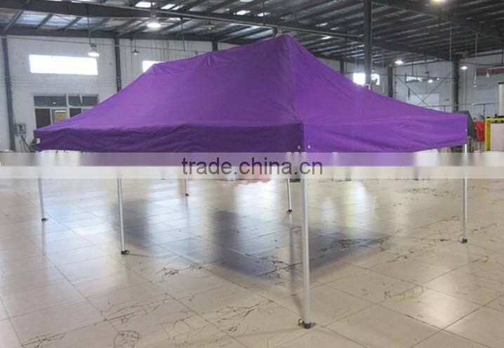 3m x6m small hexagon folding gazebo with window and door walls