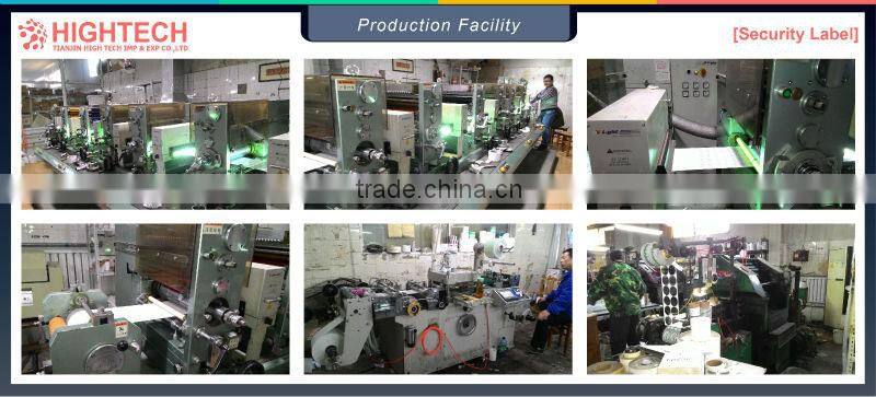 Custom design color changing red label printing