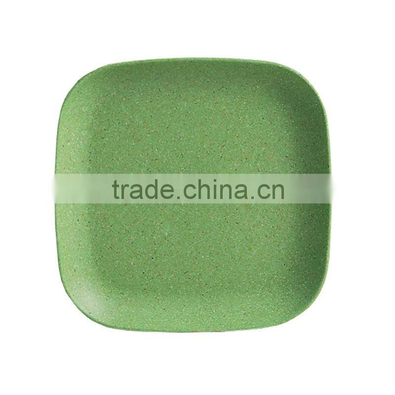 safety natural eco-friendly bamboo fibre food tray, fruit plate holder, bamboo tray