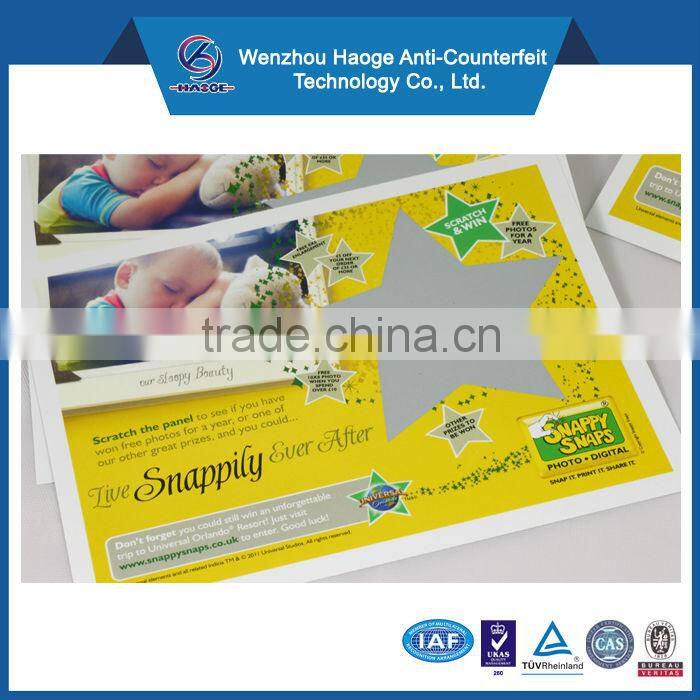 Scratch off lottery ticket printing,lottery scratch tickets