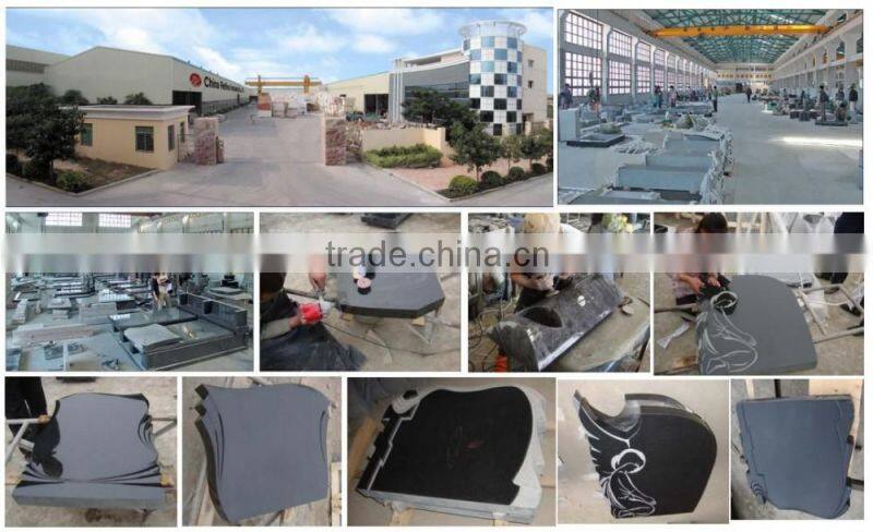 Customized grey tombstone and monument factory wholesale